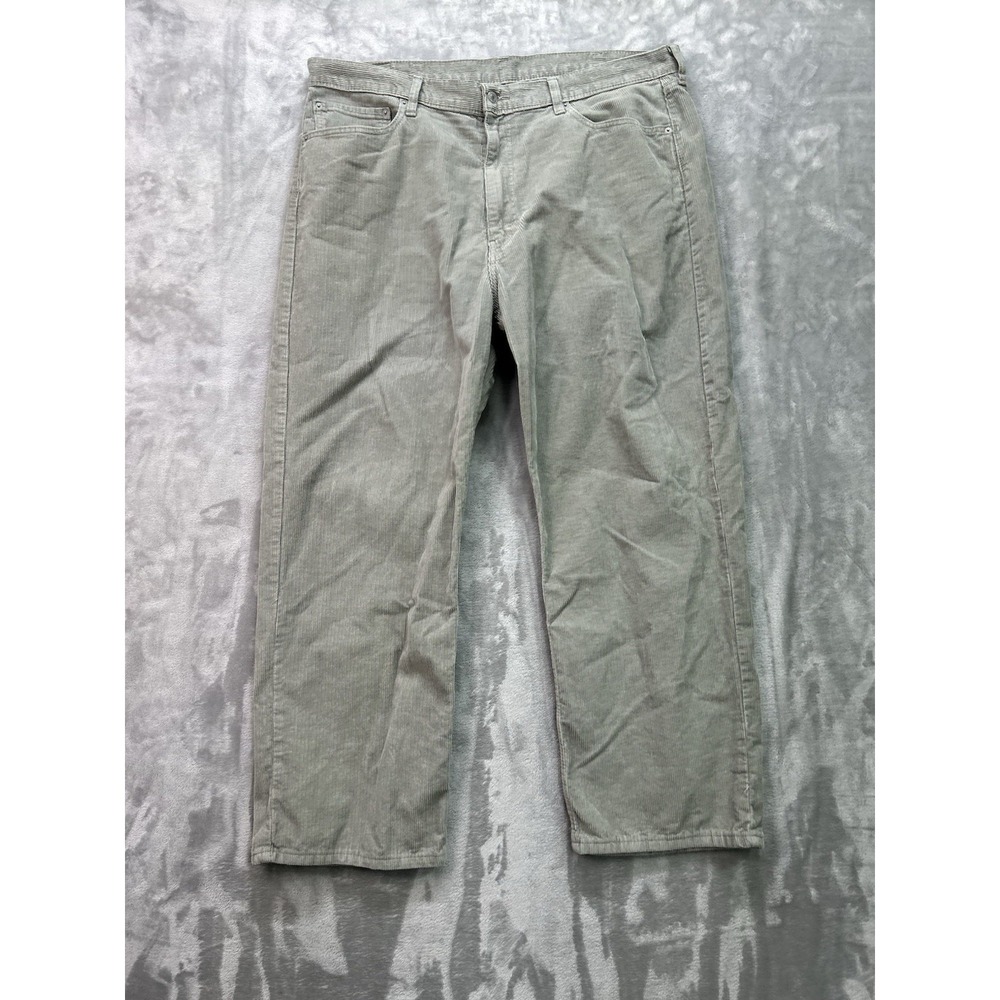 Levi's 565 Loose Straight Gray Corduroy Mens Pants 40x30 Guys Pants Skate Work